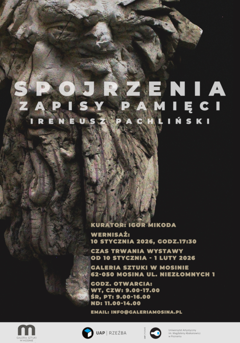 Plakakt SPOJRZENIA ZAPISY PAMIĘCI - IRENEUSZ PACHLIŃSKI